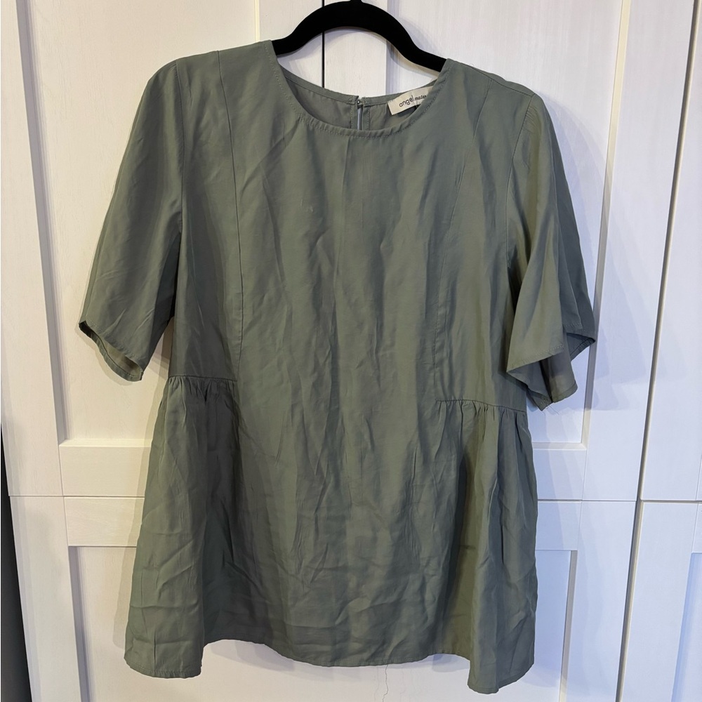 Elegant Olive Women's Blouse